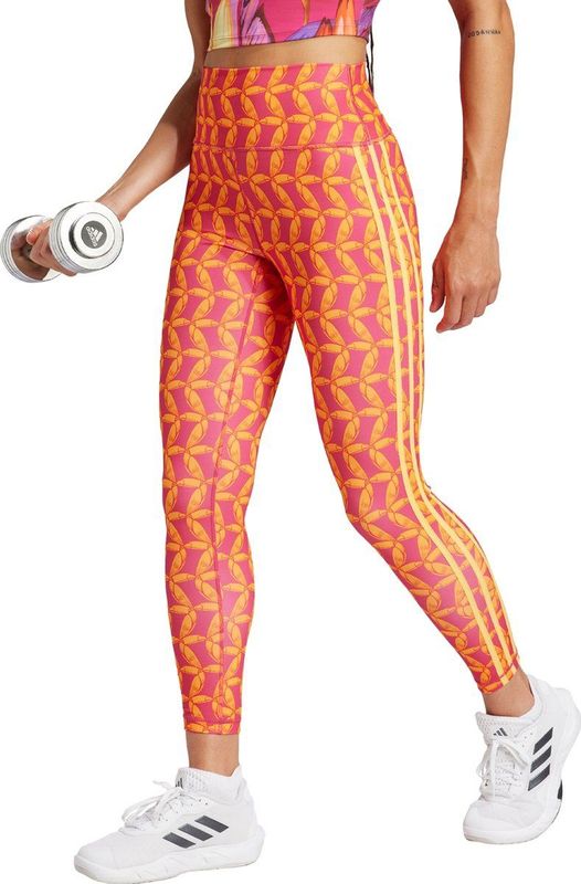 adidas - x FARM Rio 7/8 Legging - Dames - Oranje - Sportbroek