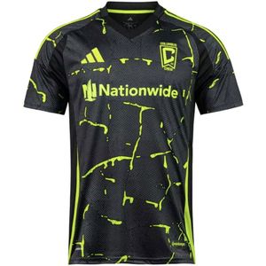 adidas - Columbus Crew - Uitshirt - Geel/Zwart - 100% Gerecycled Materiaal