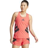 adidas - Adizero Road to Records - Hardloopsinglet - Zwart - Sneldrogend Materiaal