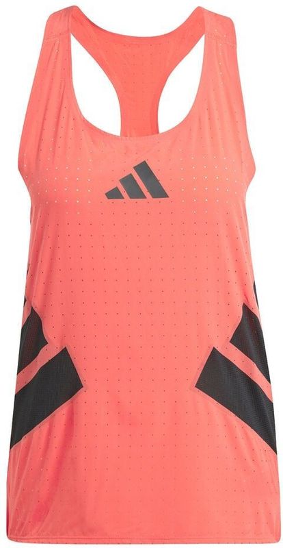 adidas - Adizero Road to Records - Hardloopsinglet - Zwart - Sneldrogend Materiaal