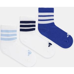 Sportsokken - Wit/Royal Blue - Katoen/Polyester/Elastaan