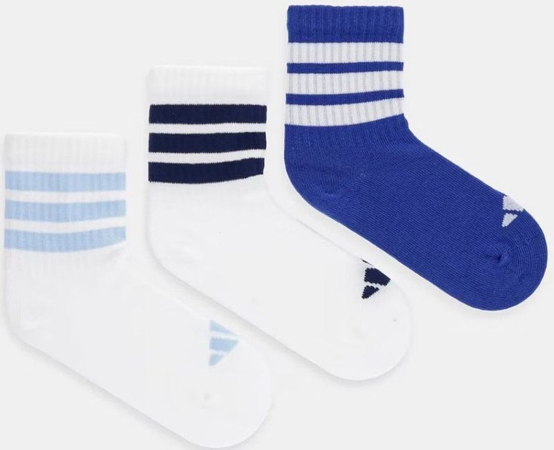 adidas - Ribbed Sokken - Enkelsokken - Wit - 3 Paar