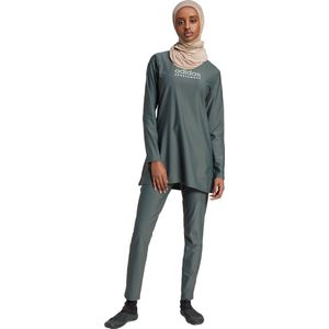 Badpak - Logoprint - Gevoerde Zoom - Lange Mouw - Slanke Pasvorm