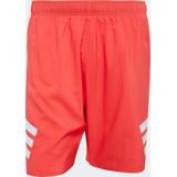 adidas - 3-Stripes Zwemshort - Heren - Rood - 8-inch