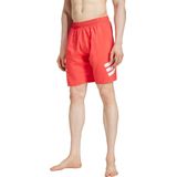 adidas - 3-Stripes Zwemshort - Heren - Rood - 8-inch