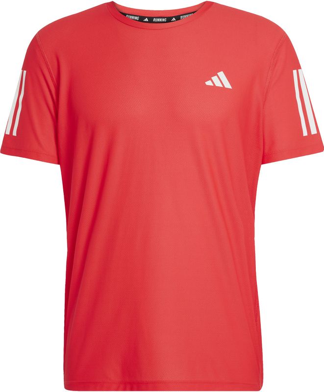 adidas - Own The Run - T-shirt - Zwart - Gerecycled Materiaal
