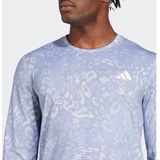 adidas - Hardloopshirt - Print - Zwart - 91% Gerecycled Polyester