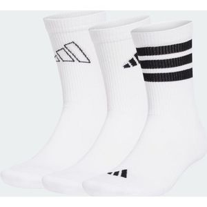 adidas - Logo Sokken - Set van 3 - Zwart - Katoen - Gerecycled Materiaal