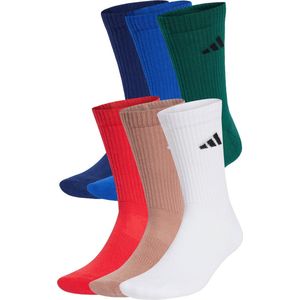 adidas - CUSHIONED CREW SOCKS - Sportsokken - Wit - Set van 6 Paar