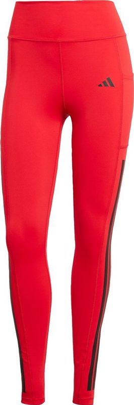 adidas Performance Optime 3-Stripes Lange Legging - Dames - Rood