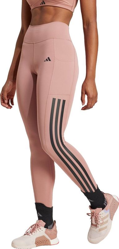 adidas - Optime - Sportlegging - Roze - CLIMACOOL, Squat-proof, Vierwegstretchstof