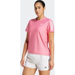 Adidas - Own The Run - T-shirt - Zwart - Synthetisch