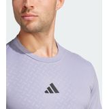 Adidas - Power 3 Stripes - T-shirt - Zwart - 100% Polyester - Korte Mouwen