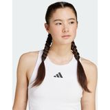 adidas - Power 3-Stripes Racerback Beha - Dames - Wit - Sportmateriaal