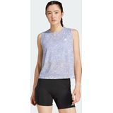 adidas Performance Own the Run CLIMACOOL 3-Stripes Tanktop - Dames - Grijs- L