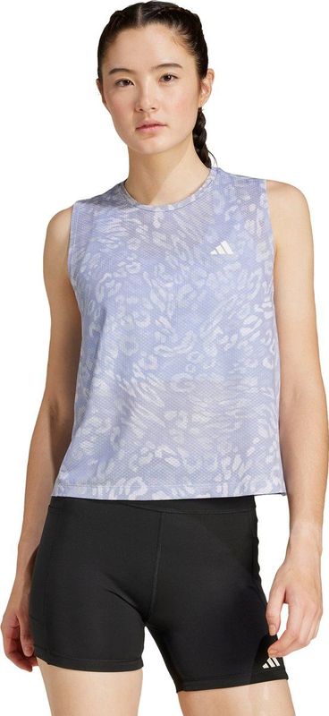 adidas ClimaCool 3 Stripe Tank Paars Groen Dames