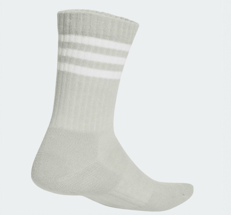 adidas - 3-Stripes Cushioned Crew Socks - Uniseks - Set van 3 Paar - Gewatteerd