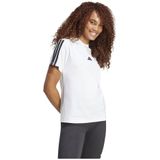 adidas - T-shirt - Zwart - Katoen - 3-Strepen