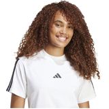adidas - T-shirt - Zwart - Katoen - 3-Strepen
