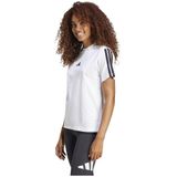 adidas - T-shirt - Zwart - Katoen - 3-Strepen
