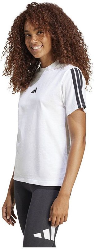 adidas - T-shirt - Zwart - Katoen - 3-Strepen