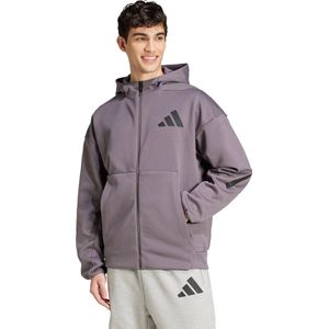 Adidas - Z.n.e Sweatshirt - Grijs - Drielaags Dubbelgebreid