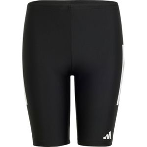 adidas Jongens 3-STRIPES SWIM JAMMERS KIDS, Black/White, 9-10 Years
