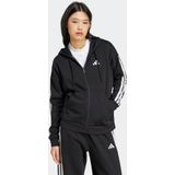 Adidas - Essentials 3 Stripes Fleece Sweatshirt - Zwart - Fleece