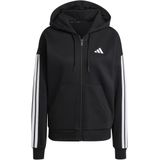 Adidas - Essentials 3 Stripes Fleece Sweatshirt - Zwart - Fleece