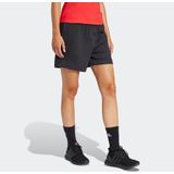 adidas - Essentials Linear - Damesshort - Zacht Fleece - Casual Look