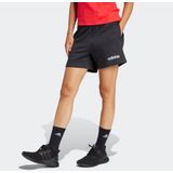 adidas - Essentials Linear - Damesshort - Zacht Fleece - Casual Look