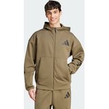 adidas - Trainingsjack - Zwart - Dubbelgebreide Stof