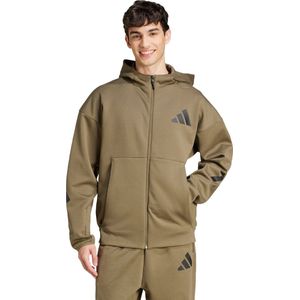 adidas - Trainingsjack - Zwart - Dubbelgebreide Stof
