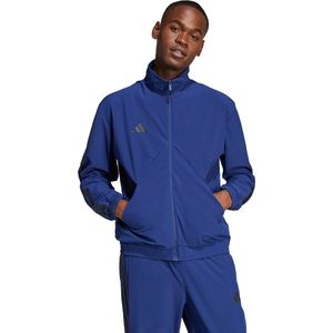 adidas - House of Tiro - Sportjack - Blauw - 87% Polyester (Gerecycled)