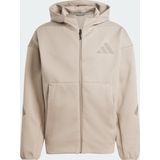 adidas - Trainingsjack - Zwart - 57% Gerecycled Polyester, 43% Katoen