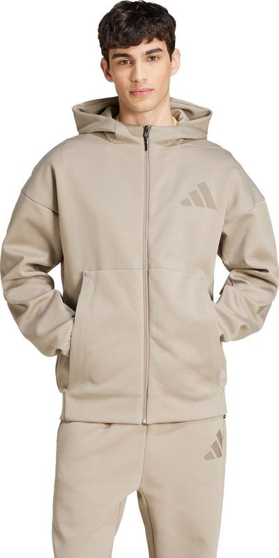 adidas - Trainingsjack - Zwart - 57% Gerecycled Polyester, 43% Katoen