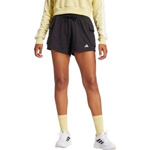 adidas - Cargoshorts - Zwart - French Terry - Losse Pasvorm