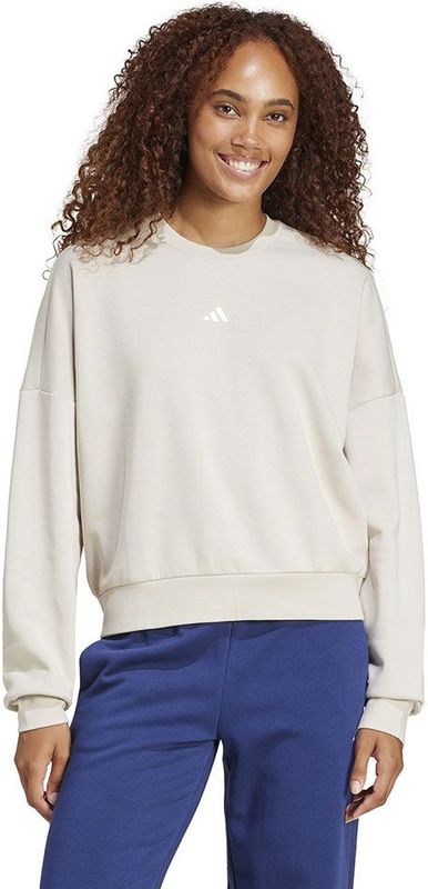 adidas - Essentials Small Logo - Sweatshirt - Grijs - Fleece