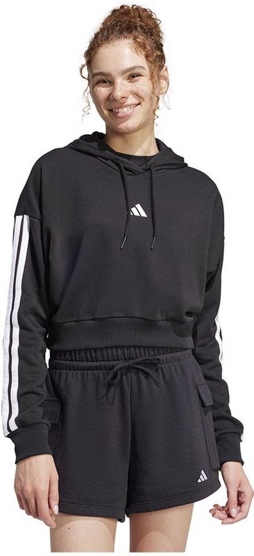 Adidas - Essentials 3 Stripes - Hoodie - Zwart