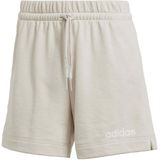adidas - Women's Linear FT Shorts - Short - Beige - 55% Katoen, 36% Polyester, 9% Viscose