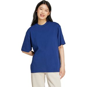 adidas Dames ESSENTIALS CONTEMPORARY LOGO BOYFRIEND T-SHIRT, Dark Blue, XL
