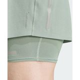 adidas Performance Ultimate Running Reflective 2-in-1 Short - Heren - Groen