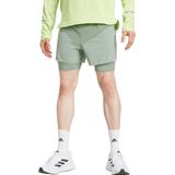 adidas Performance Ultimate Running Reflective 2-in-1 Short - Heren - Groen