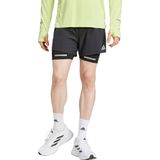 adidas Performance Ultimate Running Reflective 2-in-1 Short - Heren - Zwart