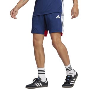 adidas Performance - Tiro 25 Essentials - Sportbroek - Marine - Knalrood - Wit