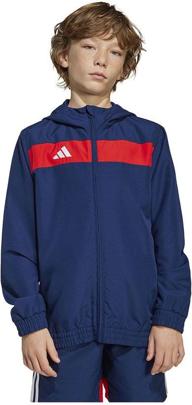 ADIDAS PERFORMANCE - Tiro 25 Essentials - Sweatvest - Blauw - Met Capuchon