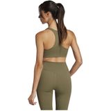 Adidas - Powerimpact Rib - Sportbeha - Zwart - Medium Impact, AEROREADY, Gerecycled Materiaal