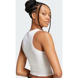 adidas - Tanktop - Zwart - Ribgebreid - Slim Fit