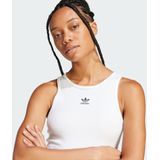 adidas - Tanktop - Zwart - Ribgebreid - Slim Fit