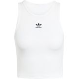 adidas - Tanktop - Zwart - Ribgebreid - Slim Fit
